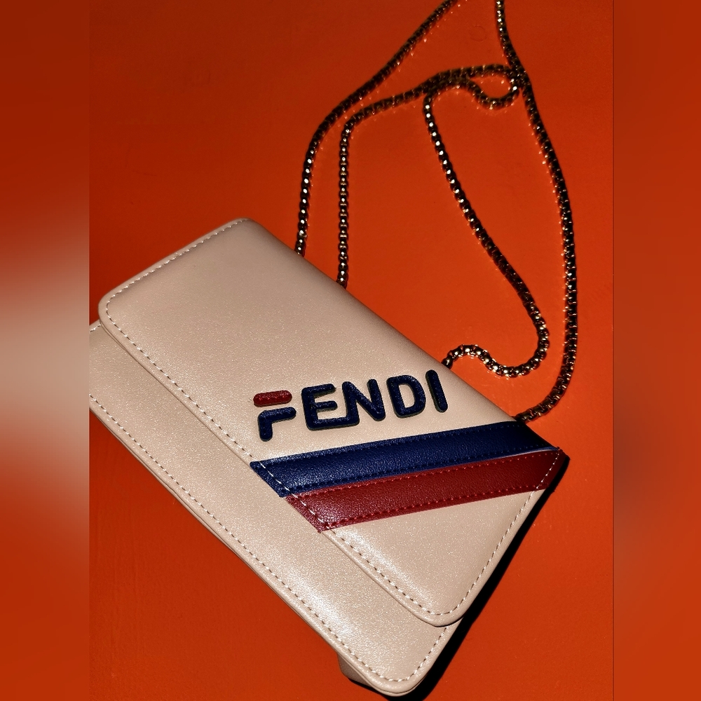 NEW BOOTLEG Fendi Crossbody Sporty Purse Sling Bag Fila Style Collab Design